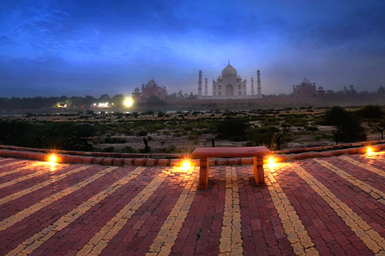 Excursión nocturna de luna llena al Taj Mahal desde Delhi (Todo incluido)Viaje todo incluido con hoteles de 5 estrellas