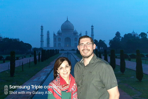 Taj Mahal Full Moon Night Tour de Delhi (tudo incluído)Excursão com tudo incluído em hotéis 5 estrelas