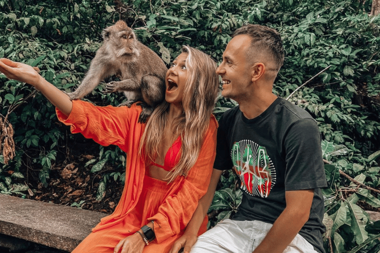 Ubud: visite privée du sanctuaire de la forêt des singes et du Jungle Swing