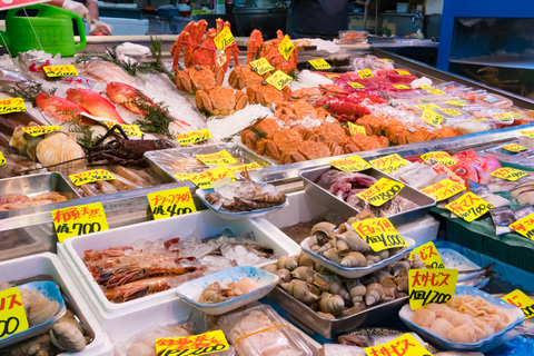 Ervaar Tsukiji Cultuur en Eten｜Sushi & Sake VergelijkingTsukiji Culturele uitleg en eettour