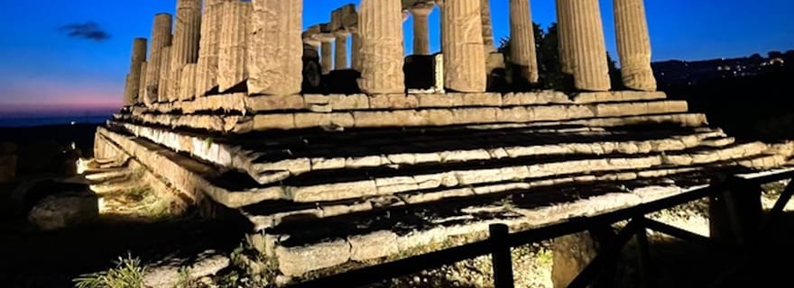 Agrigente : Visite privée de la vallée des temples sous les étoiles