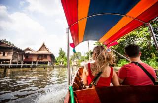Bangkoks schwimmender Markt und Bootsfahrt zu einer Orchideenfarm
