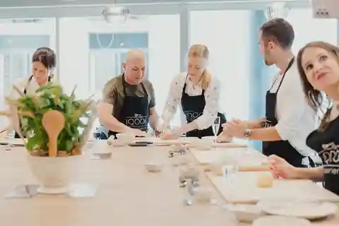 Fabrication de pâtes et de Tiramisù au cœur de Rome