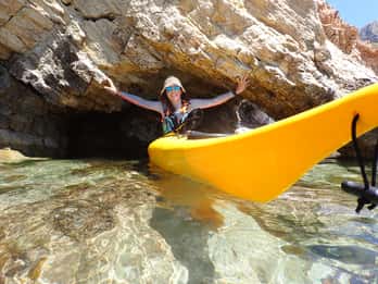 Favignana : excursion en kayak, plongée en apnée et aventure