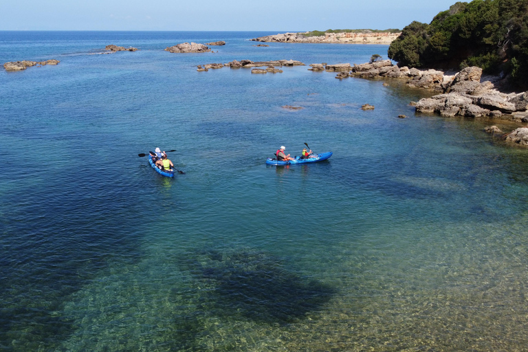 Private Sea Kayak over sunk city of ancient Feia