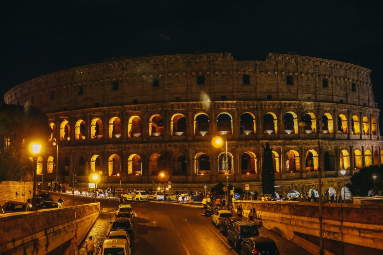 Rome: Tour Night met Pizza en Gelato