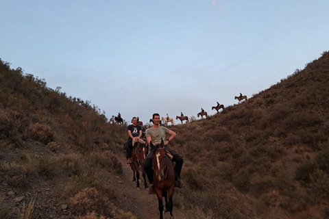 Mendoza: Sunset Horse Back Riding in the Mountains and BBQ