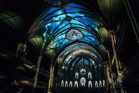 Montreal: esperienza AURA alla Basilica di Notre Dame e crociera