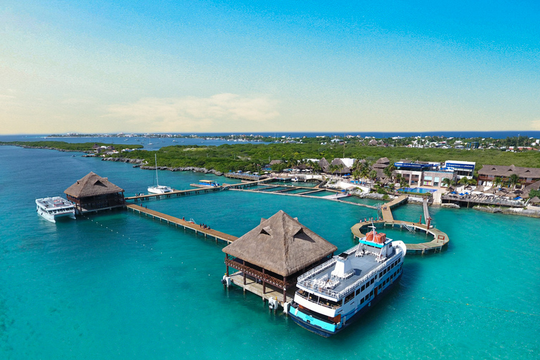 DELPHINSCHWIMMEN ABENTEUER ISLA MUJERESKATAMARAN-SCHWIMMABENTEUER