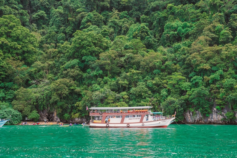 Phuket: diner bij zonsondergang op James Bond-eiland en kanoënPhuket: diner bij zonsondergang James Bond Island kanoën per grote boot