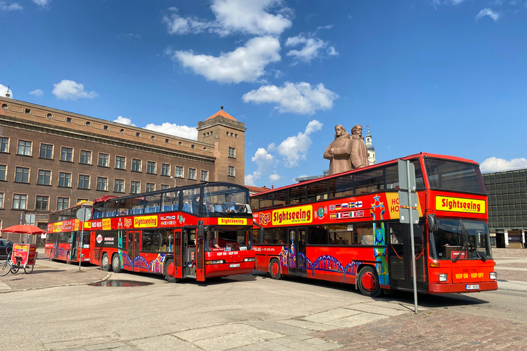 RigaGrandTour: Hop-On Hop-Off przez cały dzień / odbiór z hotelu /GrandTour Hop-On Hop-Off przez cały dzień