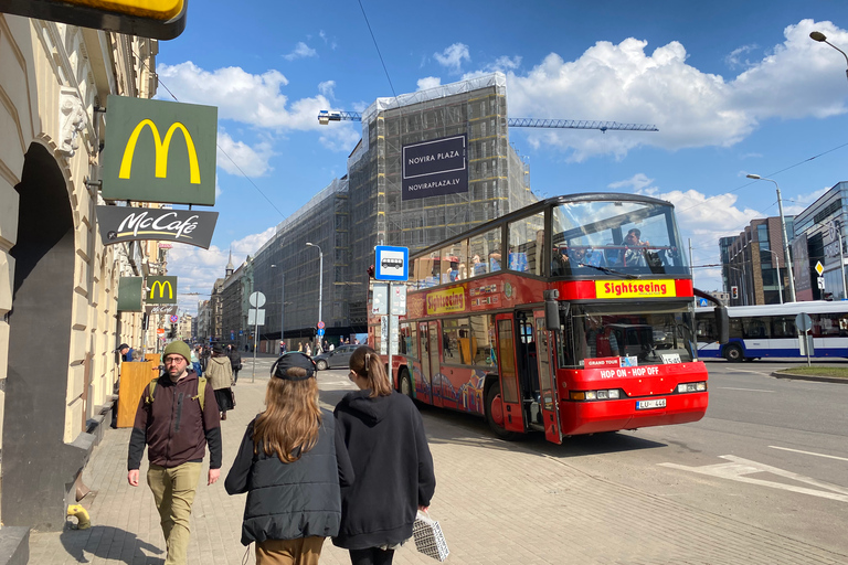 RigaGrandTour: Hop-On Hop-Off przez cały dzień / odbiór z hotelu /GrandTour Hop-On Hop-Off przez cały dzień