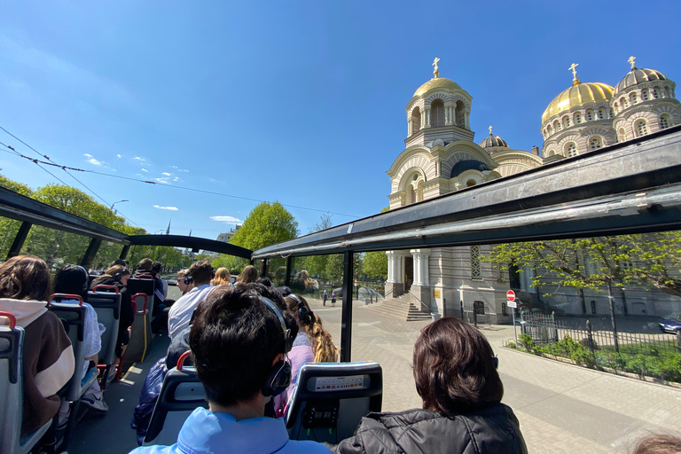 RigaGrandTour: Hop-On Hop-Off przez cały dzień / odbiór z hotelu /GrandTour Hop-On Hop-Off przez cały dzień