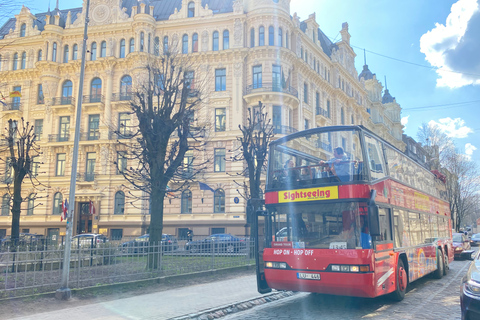 RigaGrandTour: Hop-On Hop-Off przez cały dzień / odbiór z hotelu /GrandTour Hop-On Hop-Off przez cały dzień