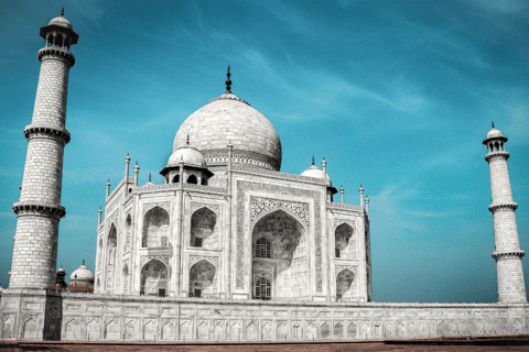 Au départ de Delhi : visite privée d&#039;une journée au lever du soleil au Taj Mahal et au fort d&#039;AgraVoiture + Guide