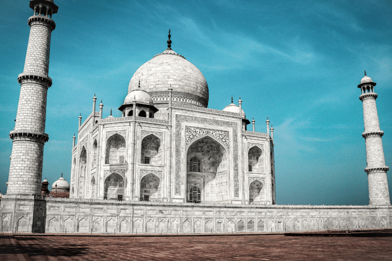 Au départ de Delhi : visite privée d&#039;une journée au lever du soleil au Taj Mahal et au fort d&#039;AgraVoiture + Guide