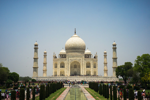 Au départ de Delhi : visite privée d&#039;une journée au lever du soleil au Taj Mahal et au fort d&#039;AgraVoiture + Guide