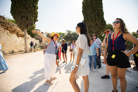 Athènes: visite guidée à pied de l'Acropole et de Plaka tôt le matinVisite de groupe avec billet d'entrée