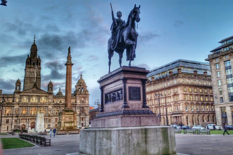 Passeio guiado a pé por GlasgowExcursão a pé guiada por Glasgow com bilhete de trem