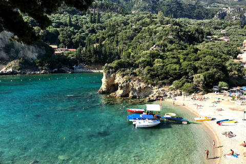 Privétour van een hele dag: stranden en stad van Corfu