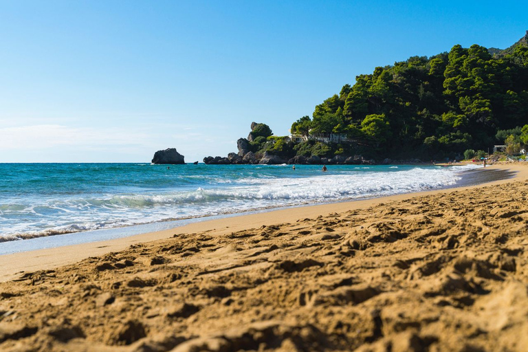 Privétour van een hele dag: stranden en stad van Corfu