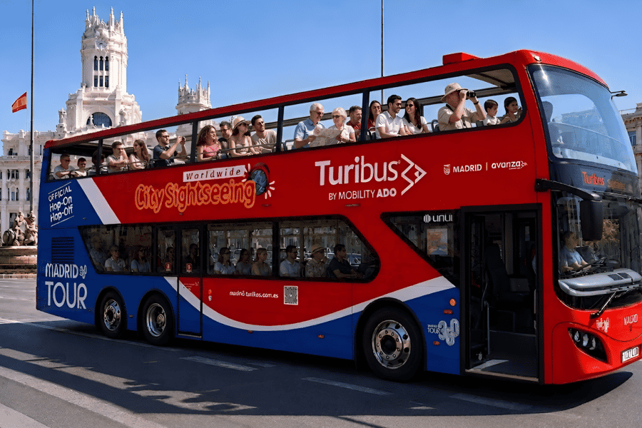 Madrid: Hop-On/Hop-Off-Sightseeing-Bustour. Foto: GetYourGuide Madrid: Hop-On/Hop-Off-Sightseeing-Bustour. Foto: GetYourGuide