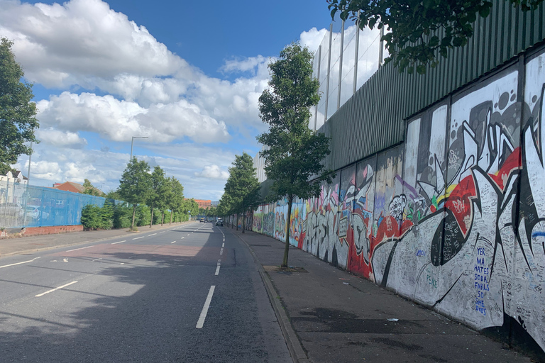 Belfast political and murals taxi tour .