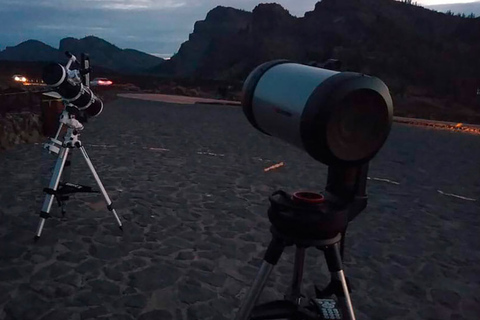 Teneriffa: Kvällstur med solnedgång och stjärnskådning på Teide + middagRundtur på engelska