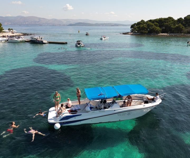 Van Trogir: Halve dag 3 eilandentour met Blue Lagoon