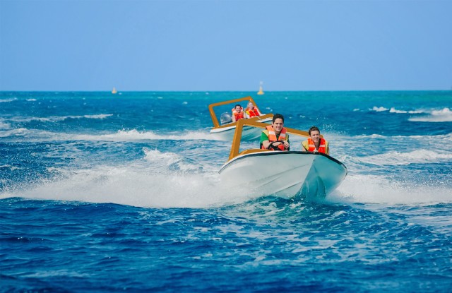 Speed Boat, Snorkel and Beach