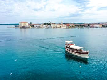 Poreč: Dolphin Spotting Cruise with Included Drinks