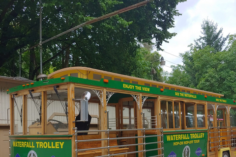 Multnomah Falls: Hop-On-Hop-Off-Trolley im Wasserfall-KorridorAbreise von Corbett