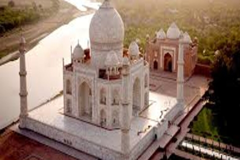 Van Delhi: 2 dagen 's nachts Agra Tajmahal zonsondergang en zonsopgangTour met AC-auto, chauffeur, gids, ingang en hotel
