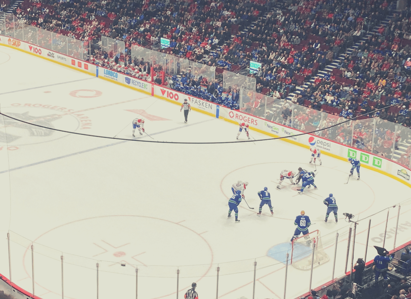 Vancouver: Billet til Vancouver Canucks ishockeykamp