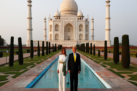 Depuis Delhi : excursion d'une journée au Taj Mahal et au fort d'Agra avec transferts