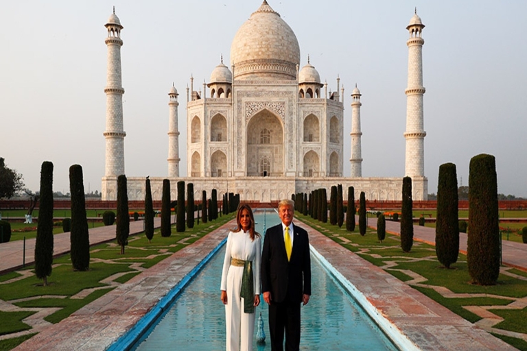 Depuis Delhi : excursion d'une journée au Taj Mahal et au fort d'Agra avec transferts