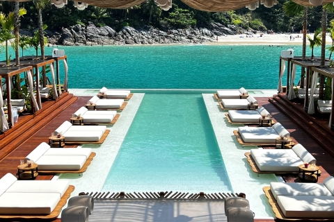 Phuket Experiencia de un día en el Club de Playa Flotante YONAOpción de 3 camas en la piscina