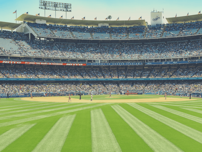 First time sitting in the right field pavilion. Loved it! : r/Dodgers