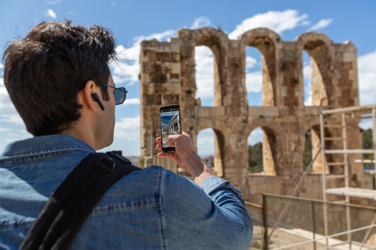 Zuidelijke helling van de Akropolis: 3D-modellen en audio-zelfgeleide tourAthene: zuidhelling van de Akropolis 3D zelfgeleide tour