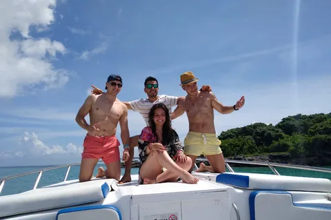 Carthagène : excursion en bateau sur 5 îles avec déjeuner et plongée en apnée