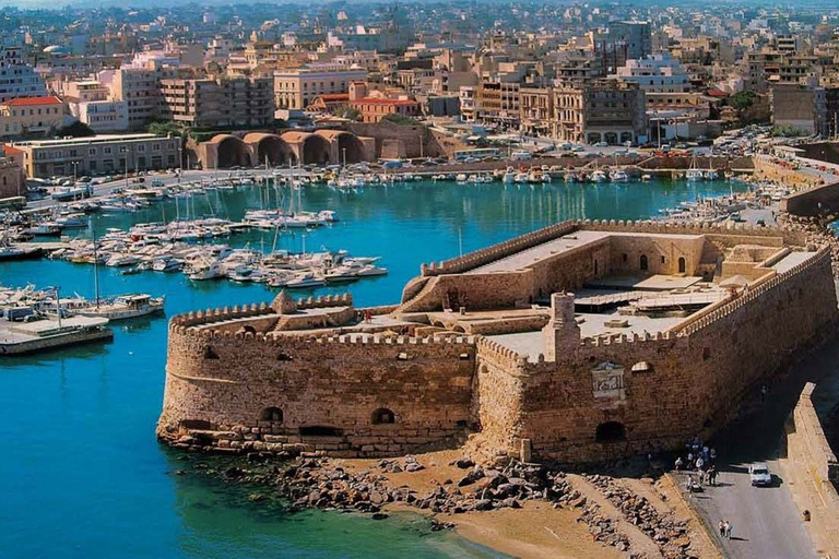 Creta: Palazzo di Cnosso, città di Heraklion, tour guidato del mercatoTour in inglese, tedesco