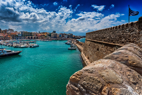 Creta: Palazzo di Cnosso, città di Heraklion, tour guidato del mercatoTour in inglese, tedesco