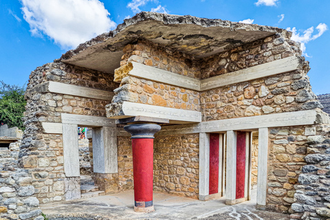 Creta: Palazzo di Cnosso, città di Heraklion, tour guidato del mercatoTour in inglese, tedesco