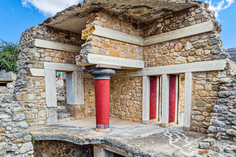 Creta: Palazzo di Cnosso, città di Heraklion, tour guidato del mercatoTour in inglese, tedesco