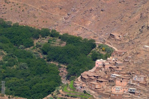 Gita di un giorno alla montagna dell&#039;Atlante e alle cascate delle tre valli e al deserto