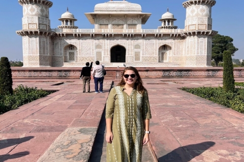 Depuis Delhi : excursion d'une journée au Taj Mahal et au fort d'Agra avec transferts