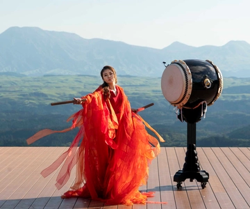 Open-air theater "Tao- no-Oka" Drum TAO Live performance