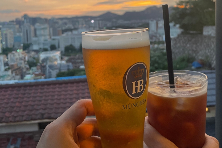 Sunset hike on Seoul's fortress wall & local food experience