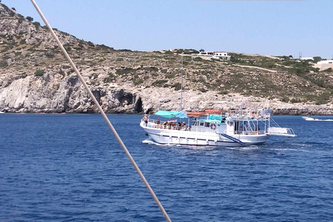 rhodos: pleziercruises aan de oostkust met lunch en drankjes.Rhodos zeecruises: Oostkustcruise met lunch en drankjes