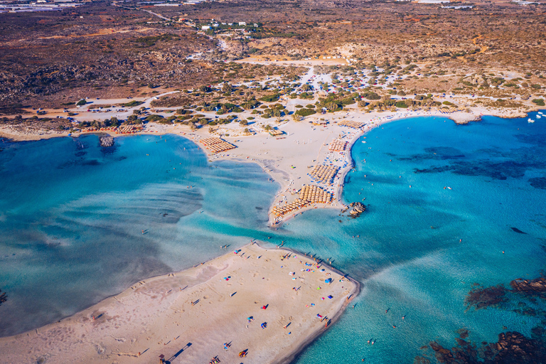 La merveille rose de Crète : Excursion sur la plage d'Elafonisi depuis SoudaExcursion à terre partagée